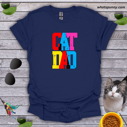 Cap Cat Dad T-Shirt