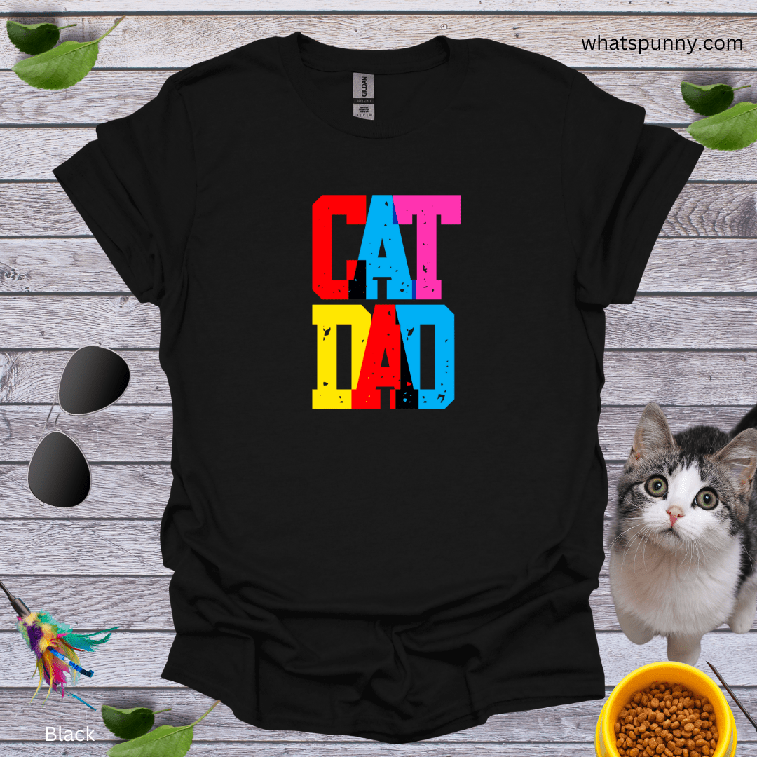 Cap Cat Dad T-Shirt