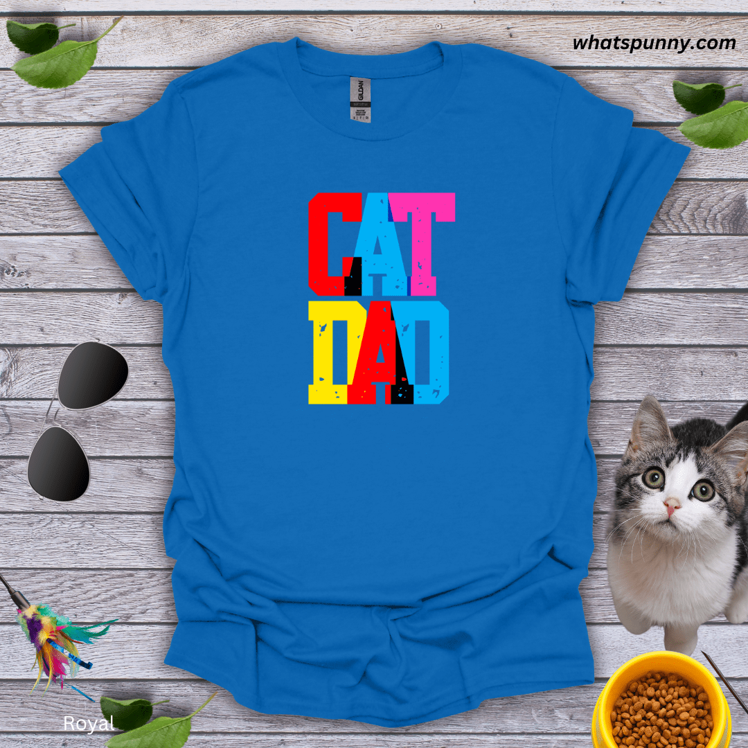 Cap Cat Dad T-Shirt