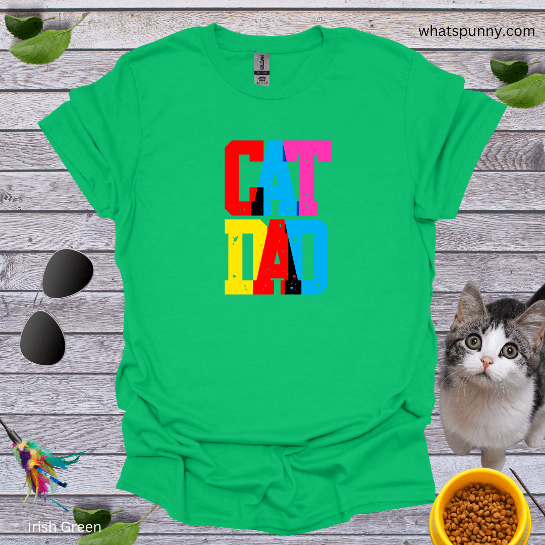 Cap Cat Dad T-Shirt