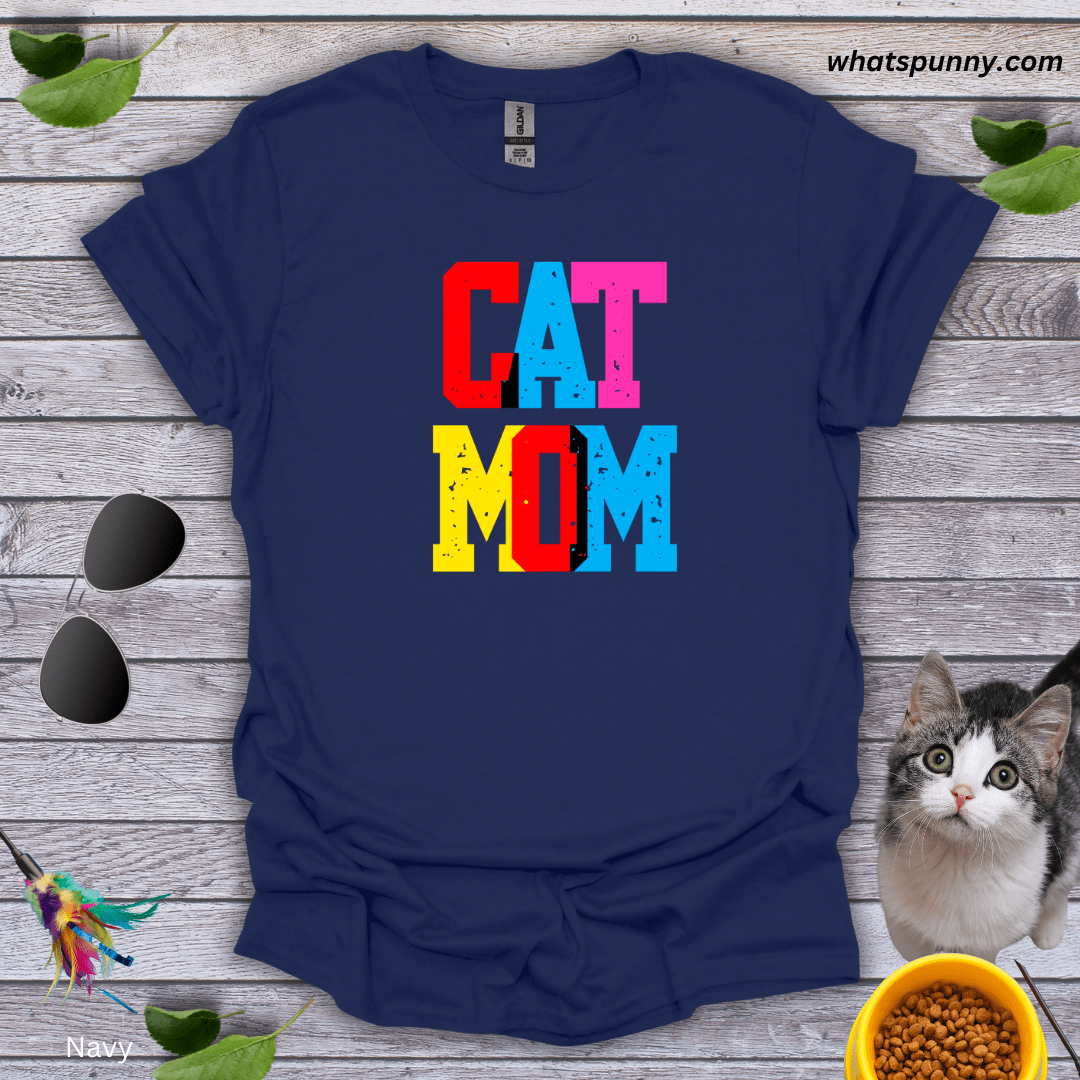 Cap Cat Mom T-Shirt