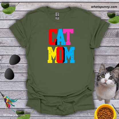 Cap Cat Mom T-Shirt