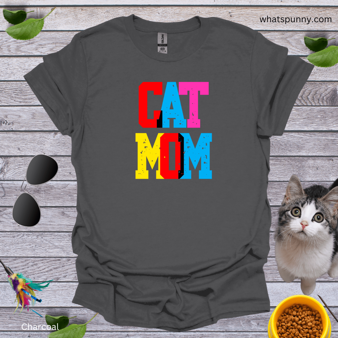 Cap Cat Mom T-Shirt