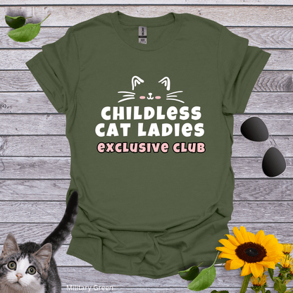 Childless Cat Ladies Exclusive Club T-Shirt