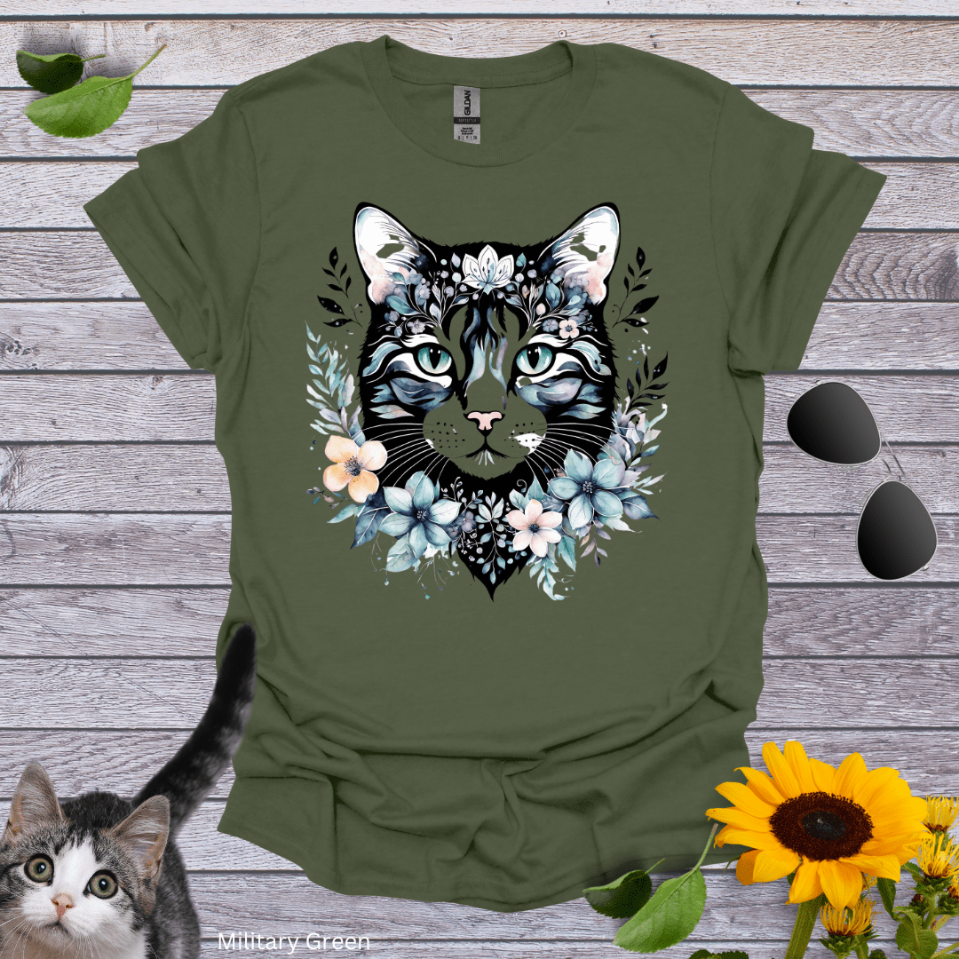 Floral Feline T-Shirt