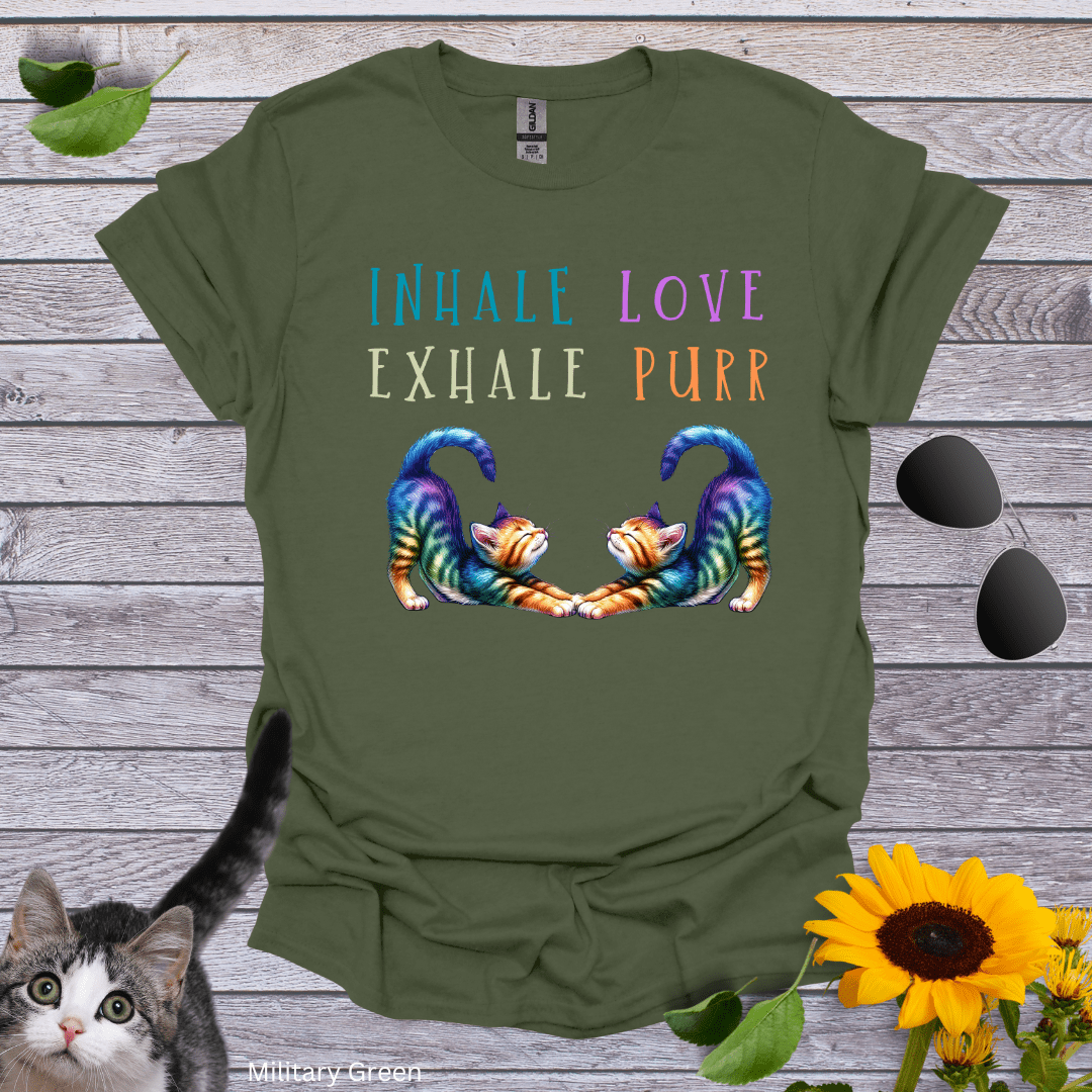 Inhale Love, Exhale Purr T-Shirt