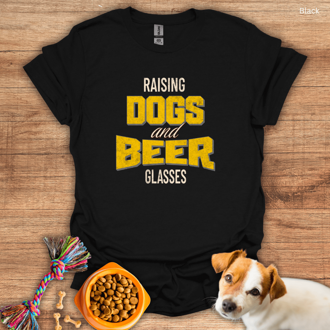 Raising Dogs and Beer Glasses Unisex T-Shirt