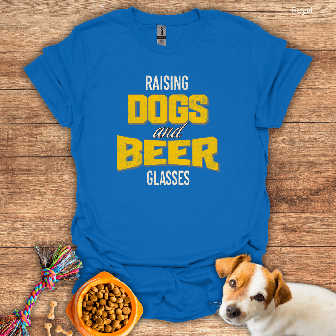 Raising Dogs and Beer Glasses Unisex T-Shirt