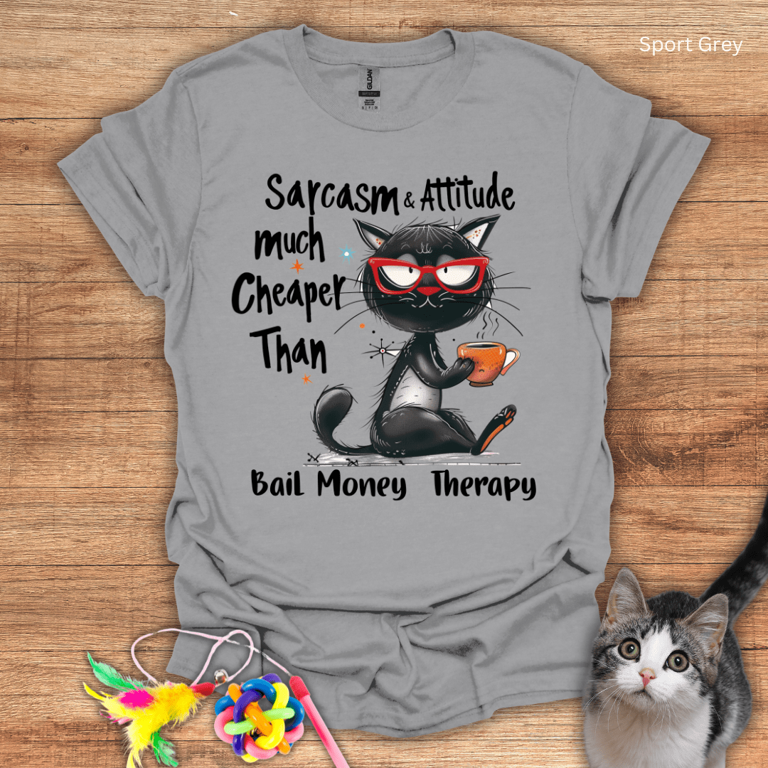 Sarcasm and Attitude Cat T-Shirt