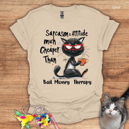 Sarcasm and Attitude Cat T-Shirt