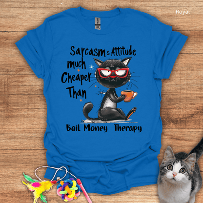 Sarcasm and Attitude Cat T-Shirt